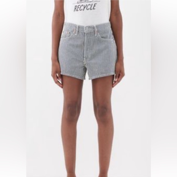 Madewell pinstriped shorts size 27 - Picture 1 of 6